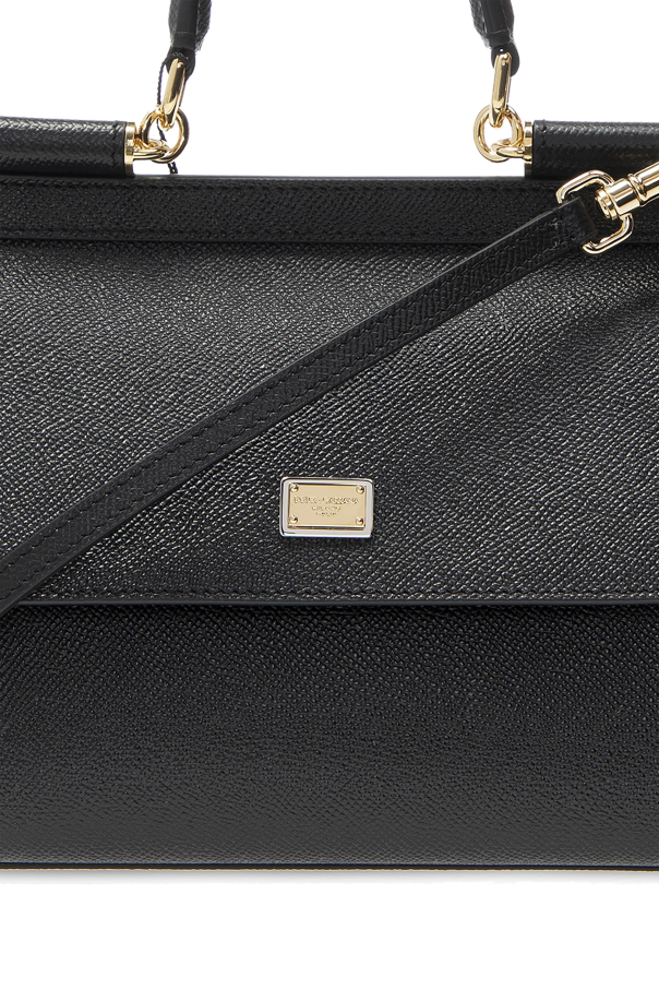 【関税&送料込】Dolce&Gabbana Shoulder Bag Sicily Black Sicily Small leather shoulder bag in black - Dolce Gabbana